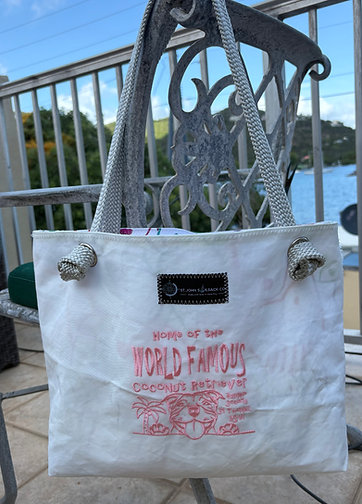 Coconut Retriever Sail Cloth Tote image